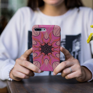 Funda Para iPhone 11 Personalizado Mandala Flor Rosa