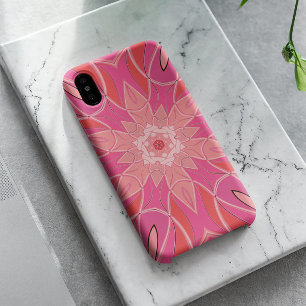 Funda Para iPhone 11 Personalizado Mandala Flor Rosa