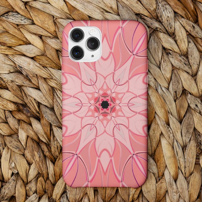 Funda De Case-Mate Para iPhone Personalizado Mandala Flor Rosa (Subido por el creador)