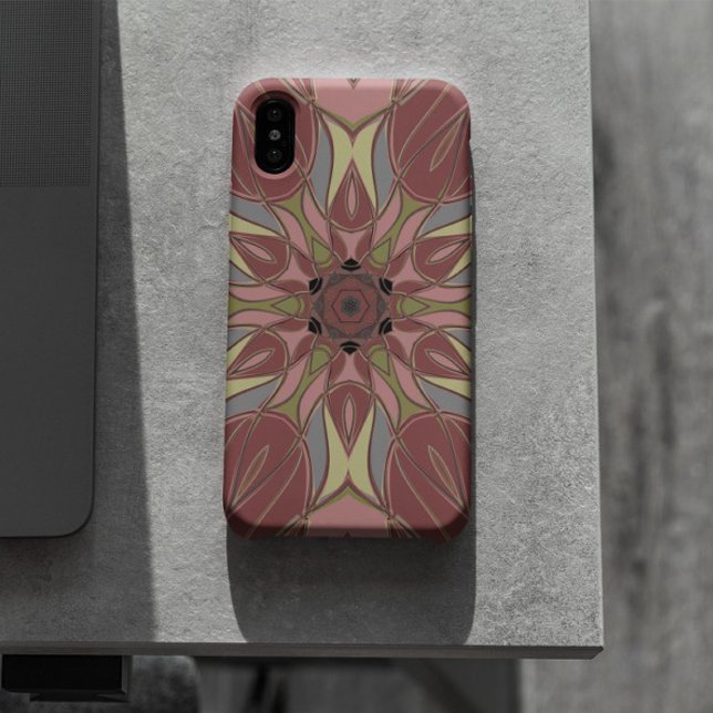 Funda De Case-Mate Para iPhone Personalizado Mandala Flor rosa y amarillo (Subido por el creador)