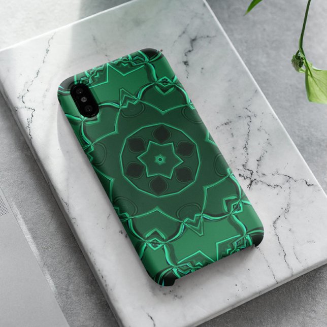 Funda De Case-Mate Para iPhone Personalizado Mandala Flower Green (Subido por el creador)