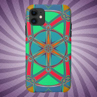 Personalizado Mandala Verde Rojo y Azul