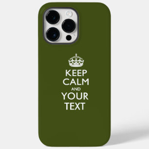 Funda Para iPhone 14 Pro Max De Case-Mate Personalizado MANTÉN LA CALMA Y Tu Texto