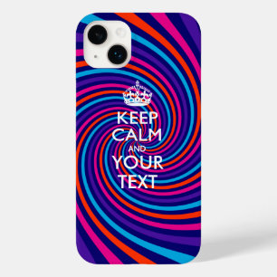 Funda Para iPhone 14 Plus De Case-Mate Personalizado MANTÉN LA CALMA Y Tu Texto