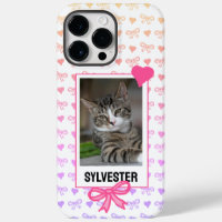 Personalizado Mascota retrato lindo Cinta rosa fot