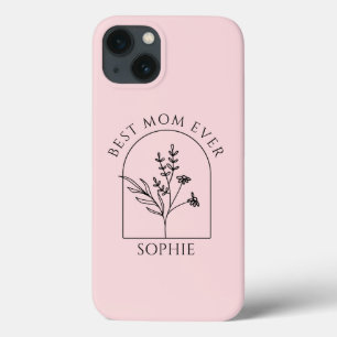 Funda Para iPhone 13 Personalizado Mejor Mamá Regalo de Día de la Madre