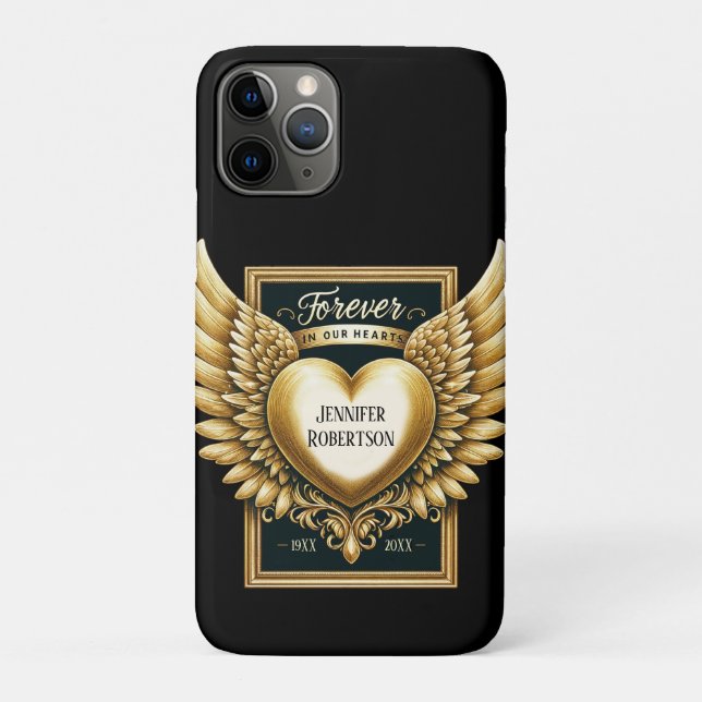 Funda De Case-Mate Para iPhone Personalizado Memorial Heart (Reverso)
