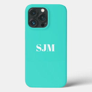 Funda Para iPhone 13 Pro Personalizado minimalista nombre en monograma colo