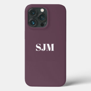 Funda Para iPhone 13 Pro Personalizado minimalista nombre en monograma eggp