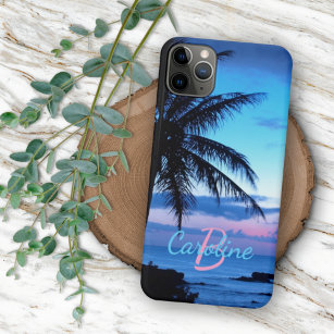 Funda Para iPhone 11 Pro Max Personalizado Moderno Tropical Island Beach Sunset