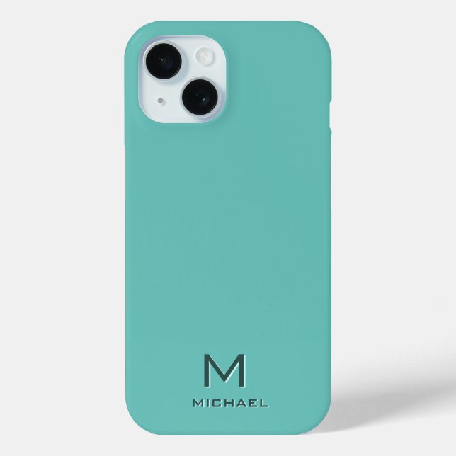 Funda De Case-Mate Para iPhone Personalizado Moderno y Elegante plantilla de mono (Reverso )