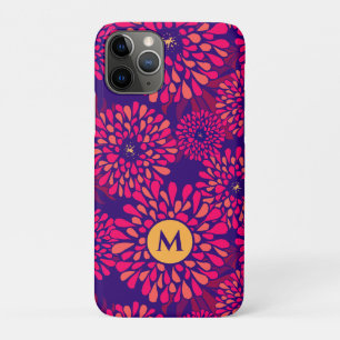 Funda Para iPhone 11 Pro Personalizado Monograma Bohemia colorida Floral ca