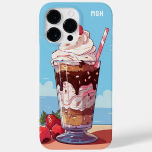 Funda Para iPhone 14 Pro Max De Case-Mate Personalizado Monograma Ice Cream Milkshake