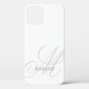 Funda Para iPhone 12 Personalizado monograma marca de agua elegante iPh