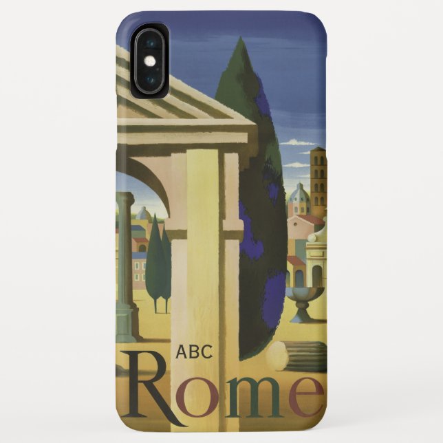 Funda De Case-Mate Para iPhone Personalizado Monograma Roma Casos telefónicos de  (Reverso)