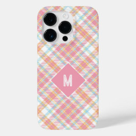 Funda Para iPhone 14 Pro De Case-Mate Personalizado Monograma Tapado / Patrón Tartán