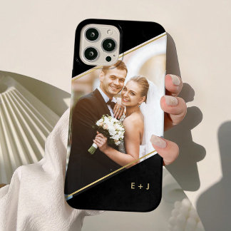 Funda Para iPhone 15 Pro Max Personalizado monogramado de ángulo elegante