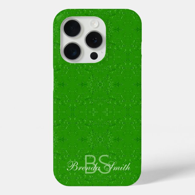 Funda De Case-Mate Para iPhone Personalizado Monogramado Resumen Patrón Primavera (Reverso )