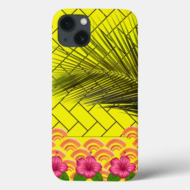 Funda De Case-Mate Para iPhone Personalizado Monogrammed iPhone 13 Funda - Amaril (Reverso)