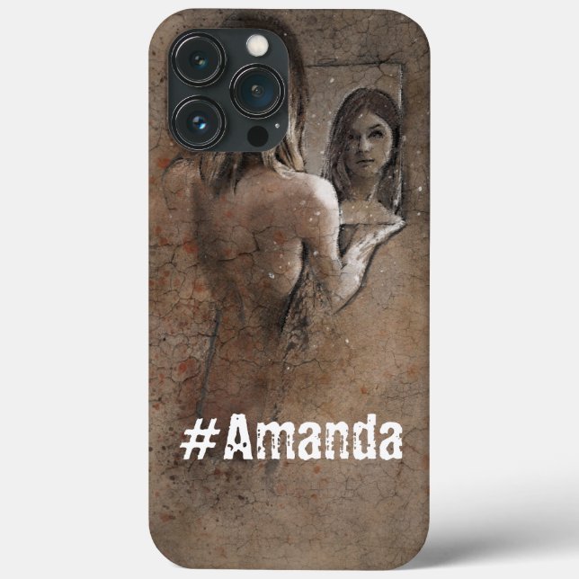 Funda De Case-Mate Para iPhone Personalizado Monogrammed linda foto mujer moda de (Reverso )