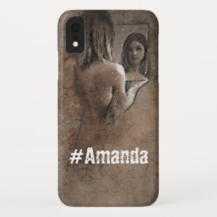 Funda Para iPhone XR Personalizado Monogrammed linda foto mujer moda de