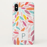 Personalizado Mosaico Moderno Monograma Verde azul