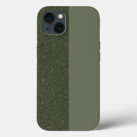 Personalizado Moss Green Split iPhone 13 Funda