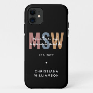 Funda Para iPhone 11 Personalizado MSW Master en Obra Social Graduación