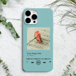 Funda Para iPhone 15 Personalizado Music Player Song Plaque