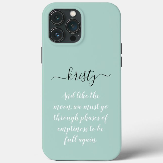 Funda De Case-Mate Para iPhone Personalizado, nombre caligráfico, pastel (Reverso )