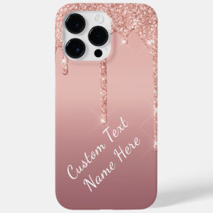 Funda Para iPhone 14 Pro Max De Case-Mate Personalizado Nombre de texto Rosa Estuche para iP