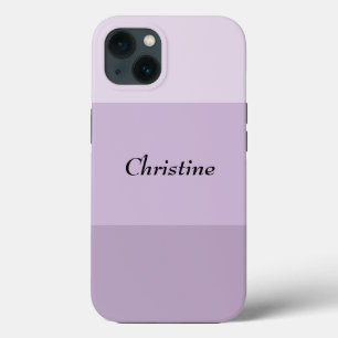 Funda Para iPhone 13 Personalizado Ombre Purple Striped