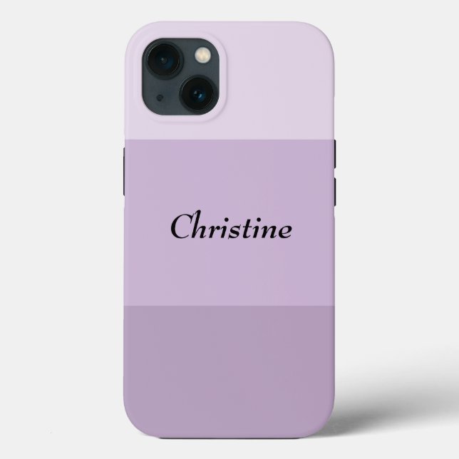 Funda De Case-Mate Para iPhone Personalizado Ombre Purple Striped (Reverso )