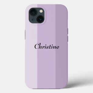 Funda Para iPhone 13 Personalizado Ombre Purple Striped