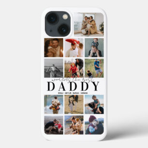 Funda Para iPhone 13 Personalizado Padres Día Collage de fotos Mate