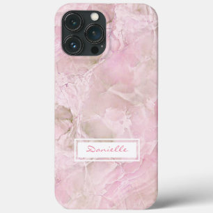 Funda Para iPhone 13 Pro Max Personalizado Pastel Gris Rosa Agate Marble Art Pa