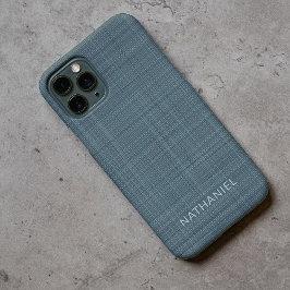 Funda Para iPhone 11 Pro Personalizado Patrón de textura gris azul oscuro V
