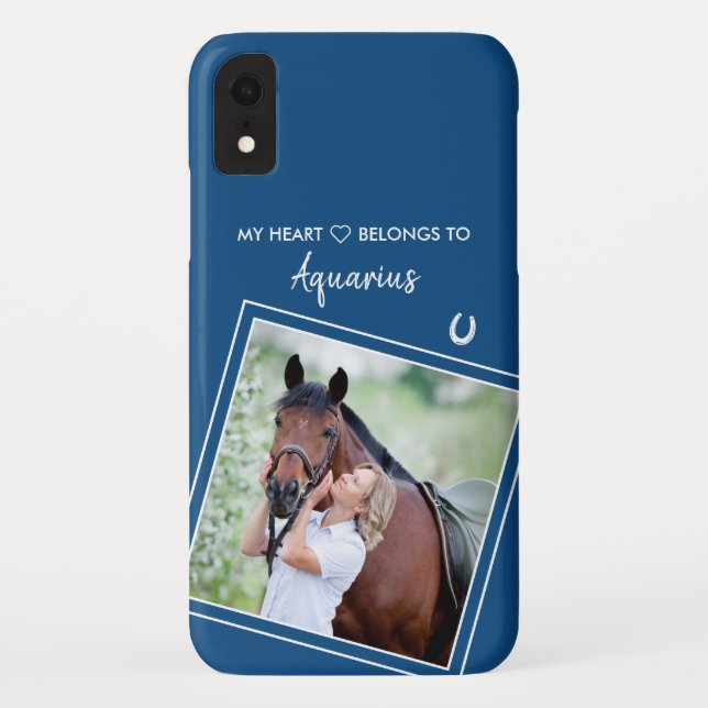 Funda De Case-Mate Para iPhone Personalizado Photo Equine Horse (Reverso)