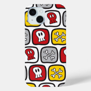 Funda Para iPhone 15 Personalizado Pirata / Skeleton Skulls & Bones niñ