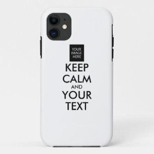 Funda Para iPhone 11 Personalizado por completo MANTENER CALMA Y TU TEX