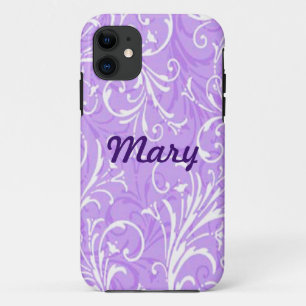 Personalizado Púrpura Ornamental iPhone 5 Funda
