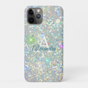Funda Para iPhone 11 Pro Personalizado Purpurina de Luxury Holographic Blin