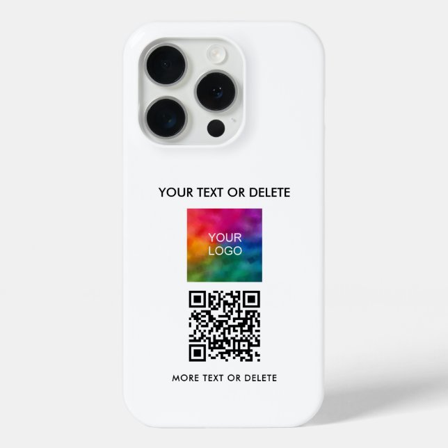 Funda De Case-Mate Para iPhone Personalizado QR Código Cargar promoción de logoti (Reverso )