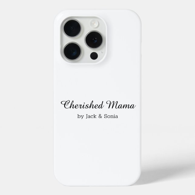 Funda De Case-Mate Para iPhone Personalizado Querida Mamá, Nombre De Los Niños, M (Reverso )