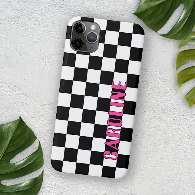 Funda De Case-Mate Para iPhone Personalizado Simple Resumen Verificación Geométri (Subido por el creador)