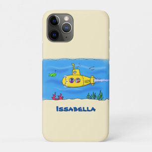 Funda Para iPhone 11 Pro Personalizado submarino feliz