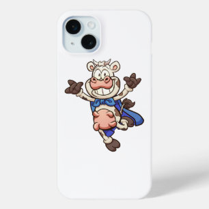 Funda Para iPhone 15 Mini personalizado súper vaca saltando