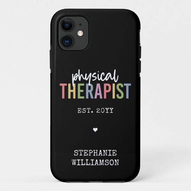 Funda De Case-Mate Para iPhone Personalizado Terapia Física PT Graduación (Reverso)