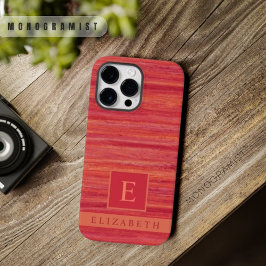 Funda Para iPhone 14 Pro Max De Case-Mate Personalizado Tiras de Mármol Rojo Oscuro