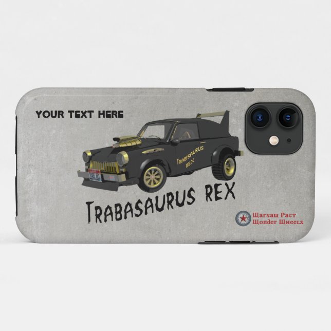 Funda De Case-Mate Para iPhone Personalizado Trabant Car de Alemania Oriental (Reverso (horizontal))